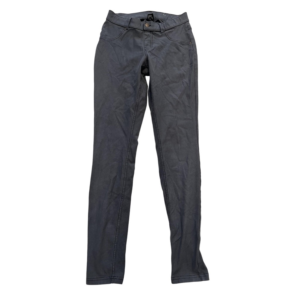 HUE Leggings‎ Womens Small Charcoal Gray Denim Jeggings Stretch Skinny Pants